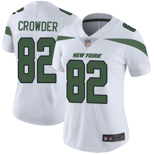 New York Jets Limited White Women Jamison Crowder Road Jersey NFL Football #82 Vapor Untouchable